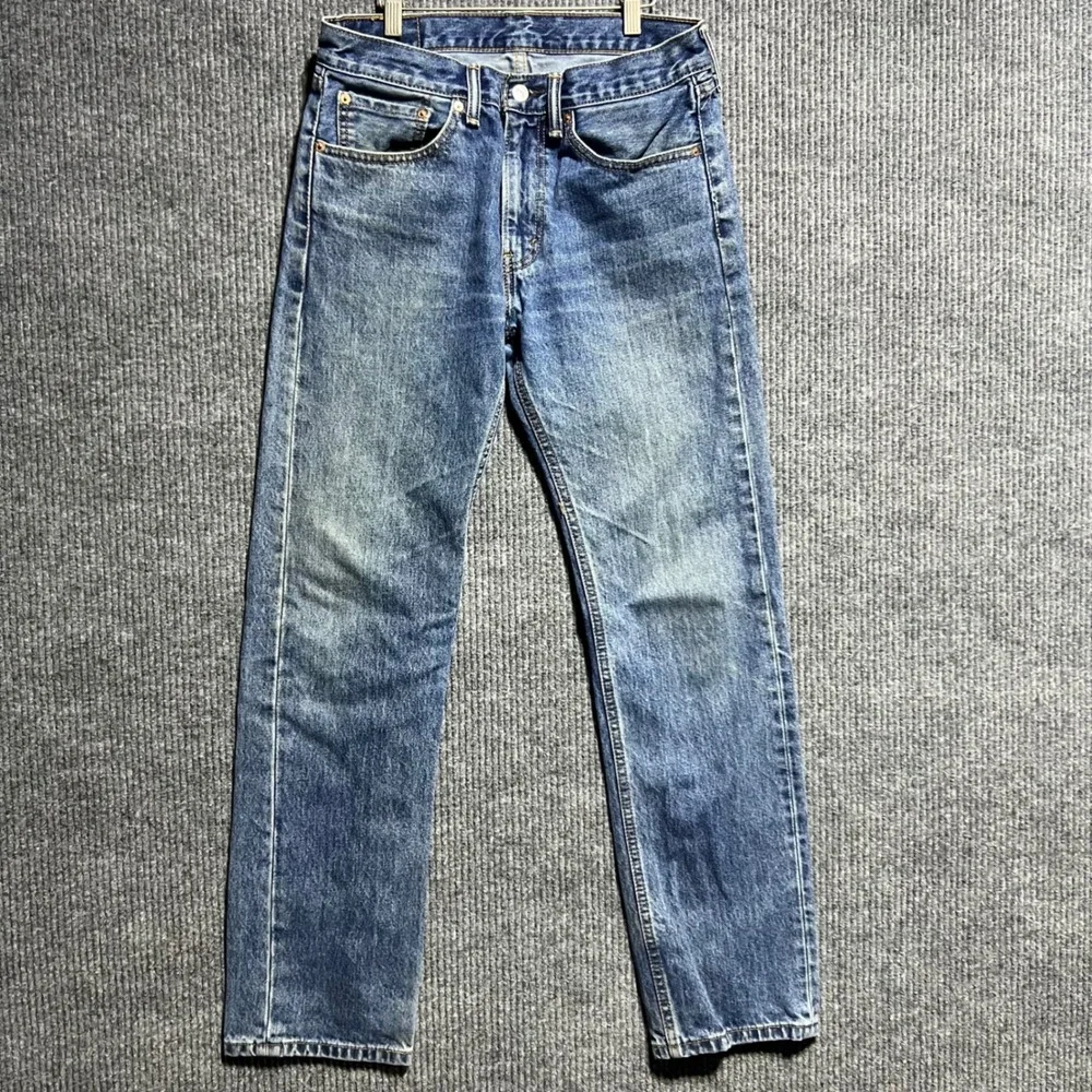 Levis 505 Regular Fit Jeans Mens 31x32 Blue Straight Leg Denim Pants